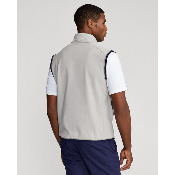 Karierte Stretchweste im Bahnendesign RLX in Glencheck &ndash; Grau 5