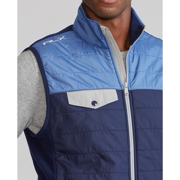 Bastille Blue/Navy Colour-Blocked Hybrid Gilet RLX 6