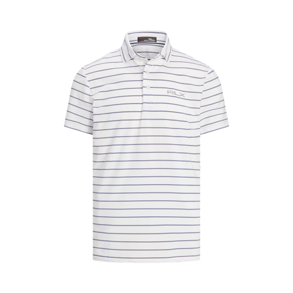 Polo performance coupe ajust&eacute;e RLX en Blanc c&eacute;ramique multicol. 2