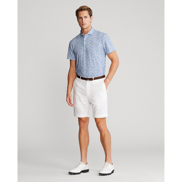 Polo Performance Custom Slim-Fit RLX Golf in Laguna/Petali nel fairway 3