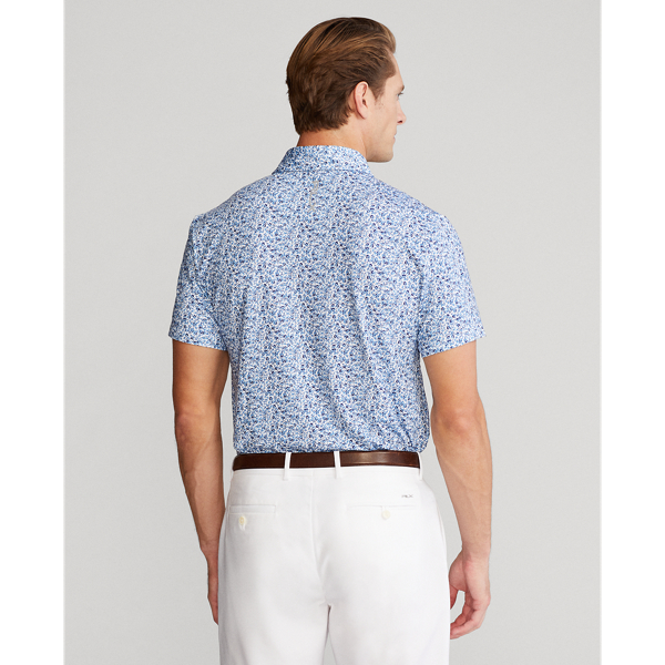 Polo Performance Custom Slim-Fit RLX Golf in Laguna/Petali nel fairway 4