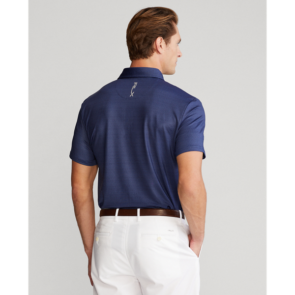 Custom slim fit performance poloshirt RLX in Refined Navy Deco 5