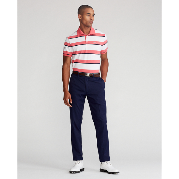 Aangepast slim fit Tech Pique Polo shirt RLX in Sunset Rose Multi 3