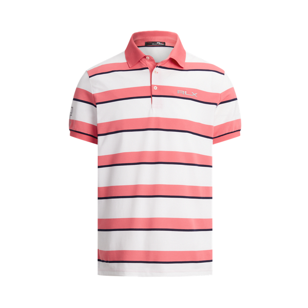 Aangepast slim fit Tech Pique Polo shirt RLX in Sunset Rose Multi 2