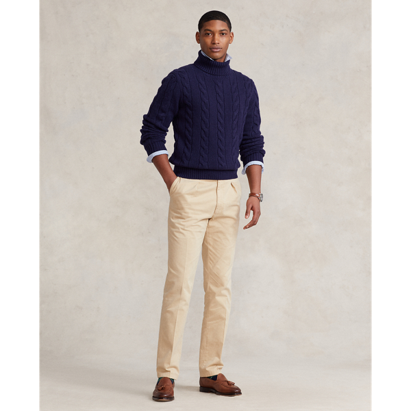 Kaschmirpullover mit Zopfmuster Polo Ralph Lauren in J&auml;ger-Navy 4