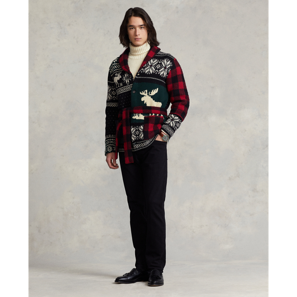 Cardigan patchwork en laine Polo Ralph Lauren en Multi 4