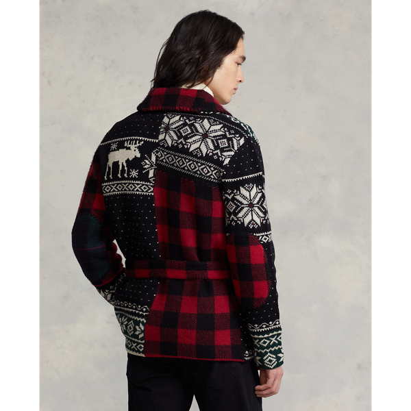 Cardigan patchwork en laine Polo Ralph Lauren en Multi 5