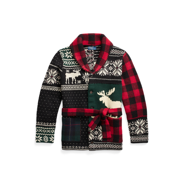 Cardigan patchwork en laine Polo Ralph Lauren en Multi 2