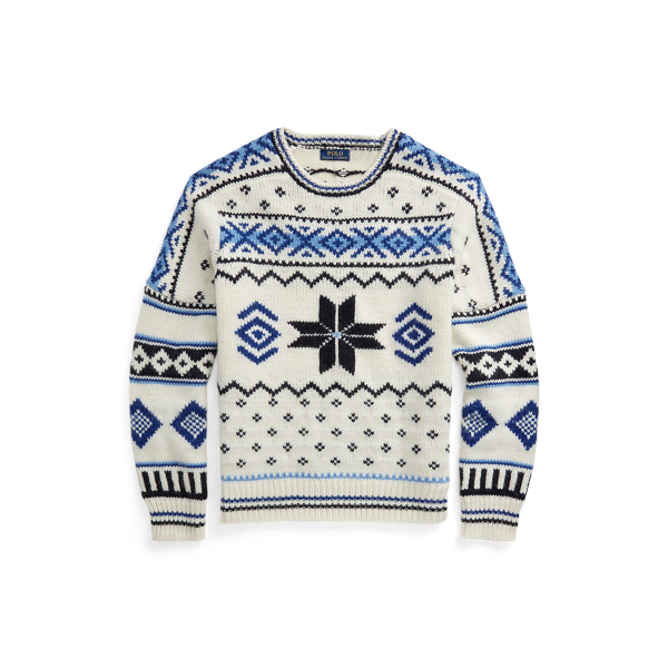 Pull en laine flocons de neige Polo Ralph Lauren en 1