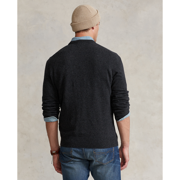 Only Granite Heather Washable Cashmere Crewneck Sweater Polo Ralph Lauren 5
