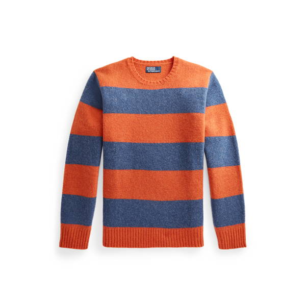 Wolle-Kaschmir-Pullover mit Wildleder Polo Ralph Lauren in 1
