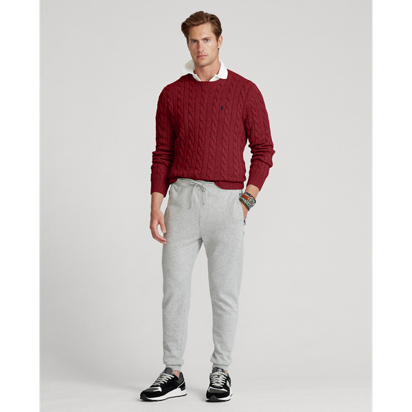 Baumwollpullover mit Zopfmuster Polo Ralph Lauren in Retro-Port meliert 3