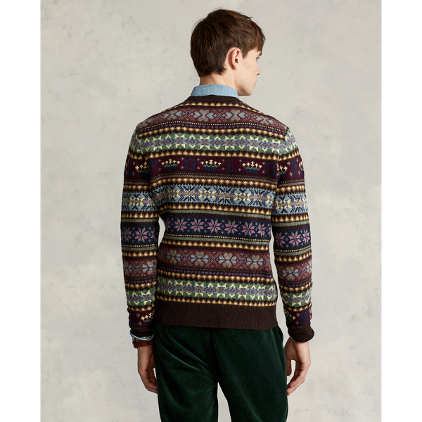 Fair-Isle-Pullover aus Woll-Kaschmirmix Polo Ralph Lauren in Dunkelbraun multi 5