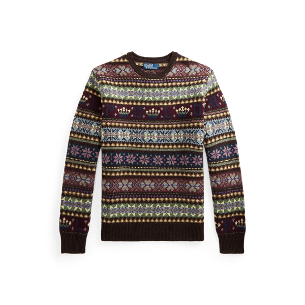 Fair-Isle-Pullover aus Woll-Kaschmirmix Polo Ralph Lauren in Dunkelbraun multi 2