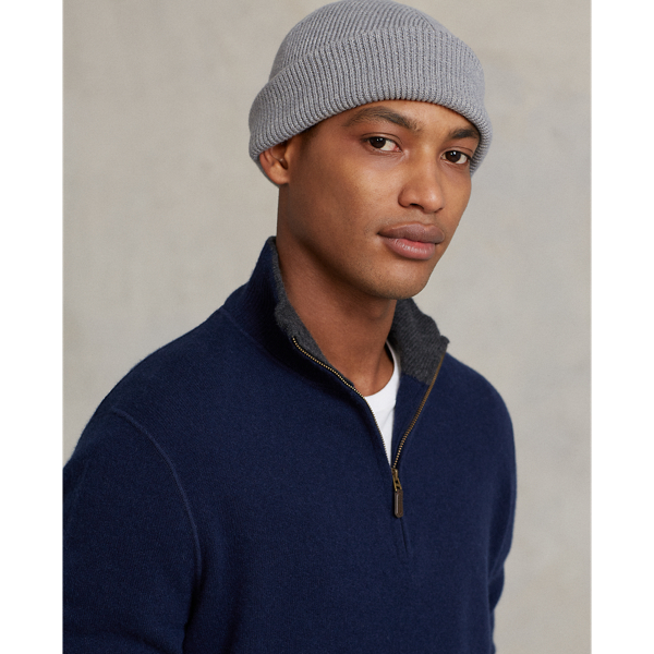 Hunter Navy Washable Cashmere Mockneck Sweater Polo Ralph Lauren 6