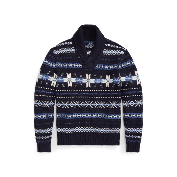 Snowflake Wool Shawl Jumper