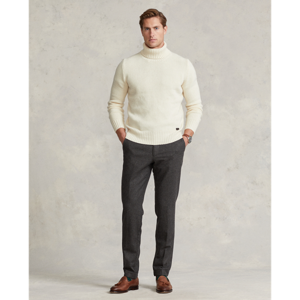 Andover Cream Wool-Cashmere Turtleneck Sweater Polo Ralph Lauren 4
