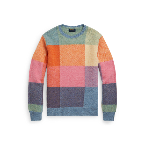 Pull &agrave; carreaux en laine Polo Ralph Lauren en 1