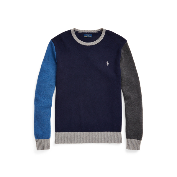 Colour-Blocked Wool-Cashmere Jumper Polo Ralph Lauren 1