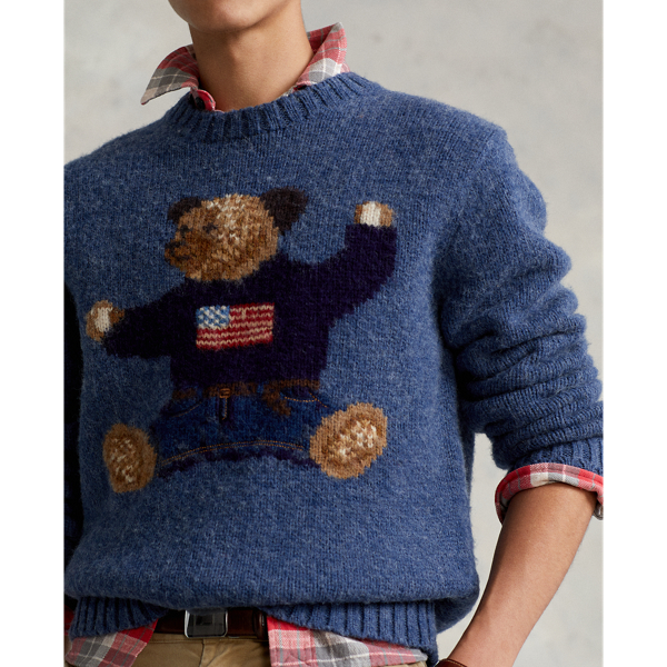 Denim The Sitting Bear Sweater Polo Ralph Lauren 6