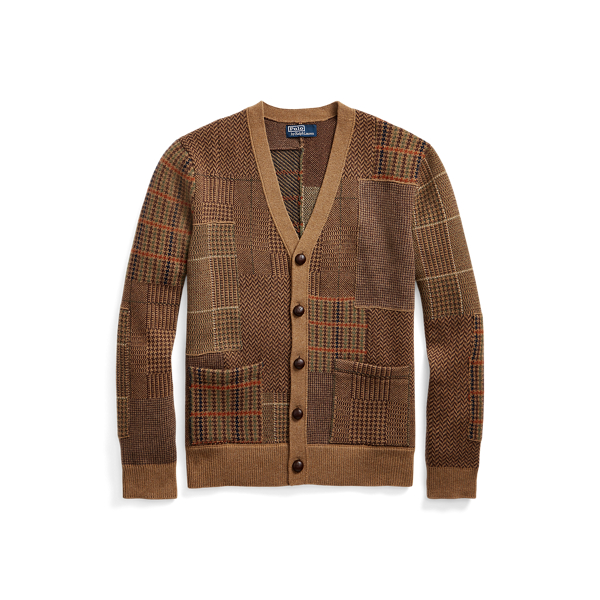 Patchwork Wool-Cashmere Cardigan Polo Ralph Lauren 1