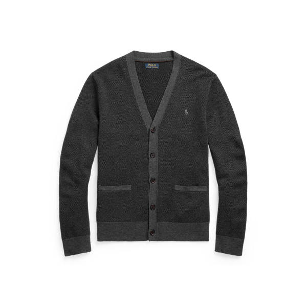 Fischgrat-Strickjacke aus Wolle Polo Ralph Lauren in 1