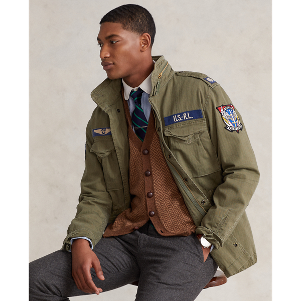 Kamelhaar-Pullunder mit Fischgratmuster Polo Ralph Lauren in Brauner Tweed 7