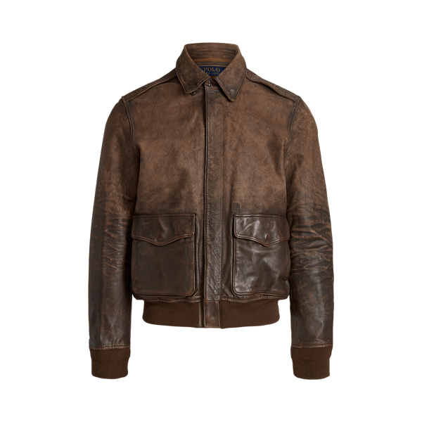 Ralph lauren leather biker jacket online