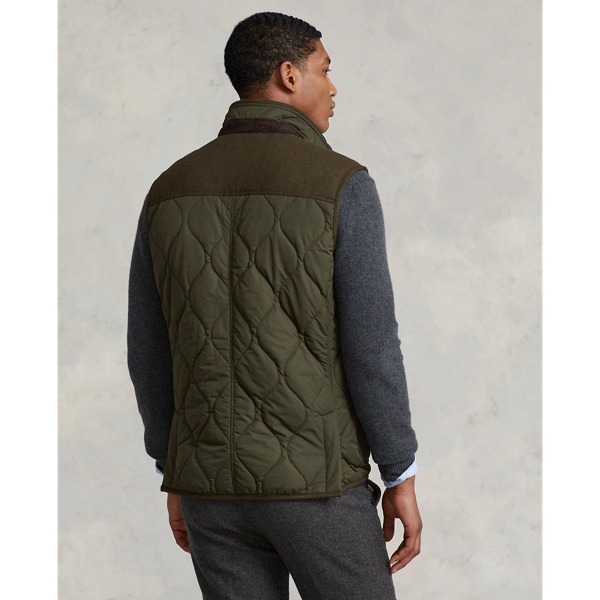 Steppweste mit Wildlederbesatz Polo Ralph Lauren in Dunkles Loden 5