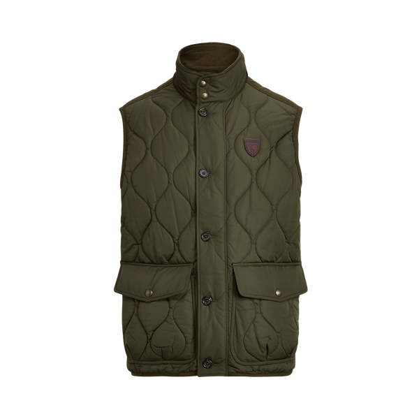 Steppweste mit Wildlederbesatz Polo Ralph Lauren in Dunkles Loden 2