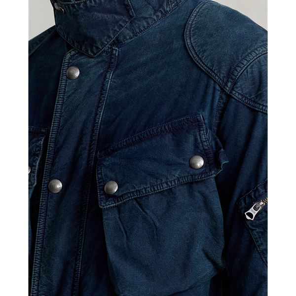 Leif Denim Belted Motorcycle Jacket Polo Ralph Lauren 7