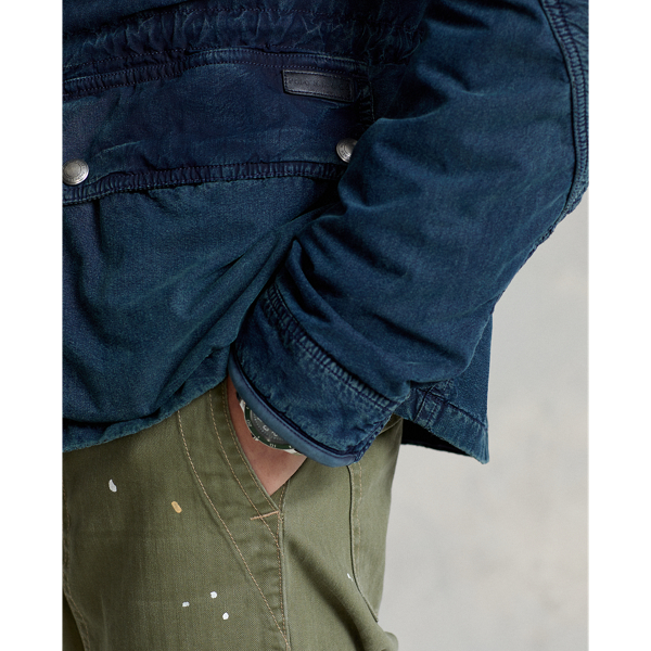 Leif Denim Belted Motorcycle Jacket Polo Ralph Lauren 8