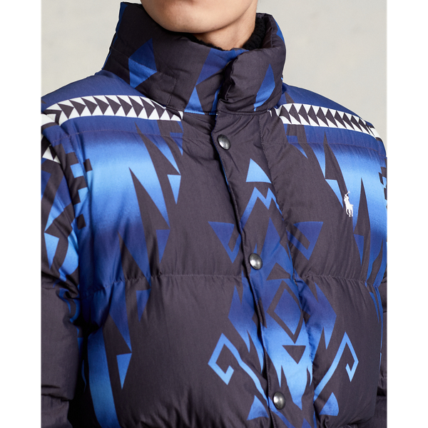 Doudoune convertible Polo Ralph Lauren en Bleu multi g&icirc;te montagne 7