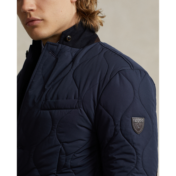 Suede-Trim Quilted Jacket | Ralph Lauren® Australia