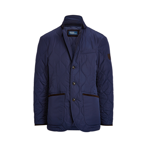 Suede-Trim Quilted Jacket Polo Ralph Lauren 1