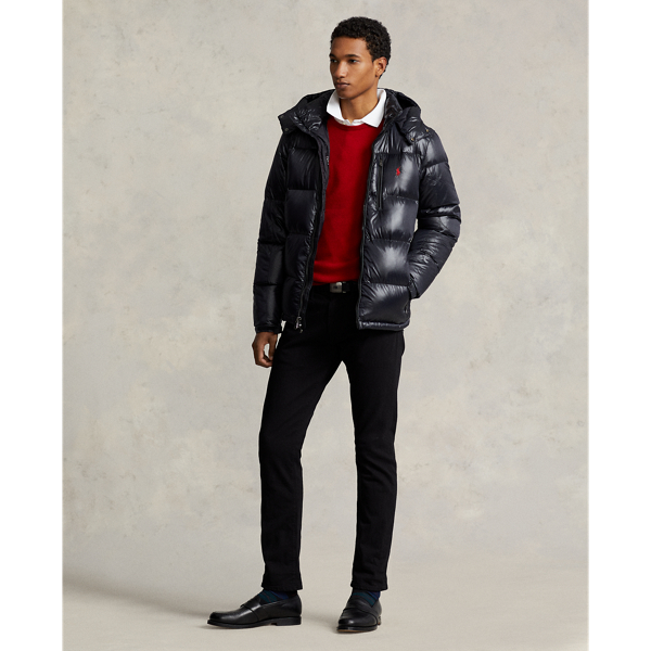 Polo Black Glossy Water-Repellent Down Jacket Polo Ralph Lauren 4