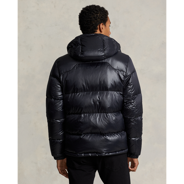 Polo Black Glossy Water-Repellent Down Jacket Polo Ralph Lauren 5