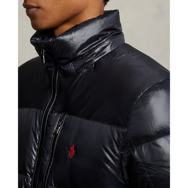 Polo Black Glossy Water-Repellent Down Jacket Polo Ralph Lauren 7