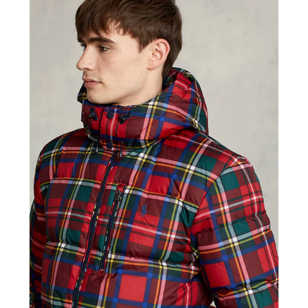 Heritage Stewart Plaid Water-Repellent Down Jacket Polo Ralph Lauren 6