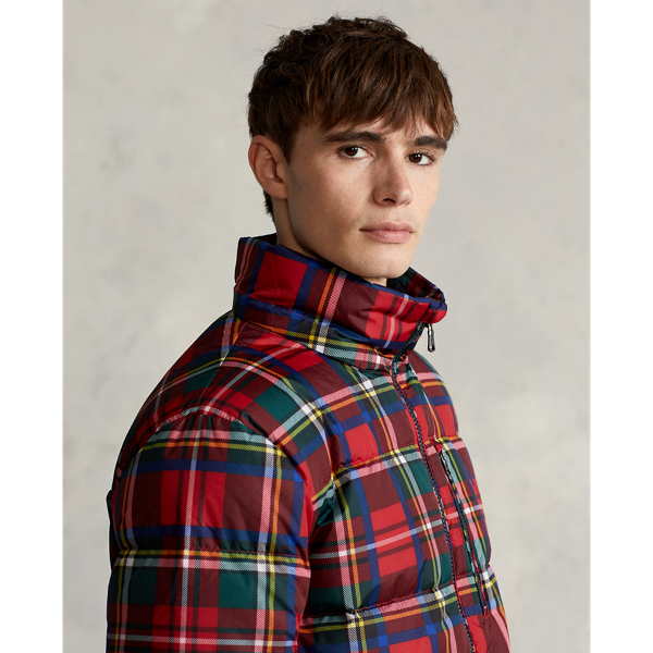 Heritage Stewart Plaid Water-Repellent Down Jacket Polo Ralph Lauren 7