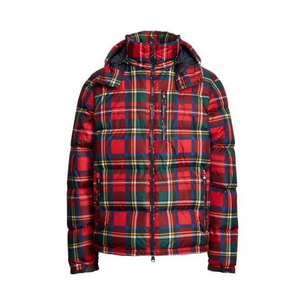 Ralph lauren plaid puffer jacket store