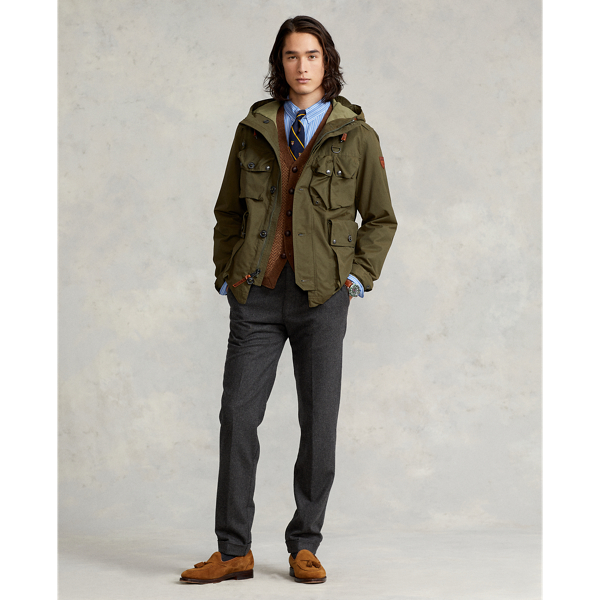 Veste utilitaire hydrofuge Polo Ralph Lauren en Olive canop&eacute;e 4