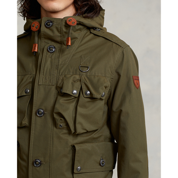 Veste utilitaire hydrofuge Polo Ralph Lauren en Olive canop&eacute;e 6
