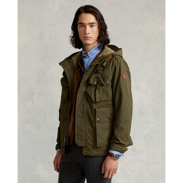 Veste utilitaire hydrofuge Polo Ralph Lauren en Olive canop&eacute;e 8