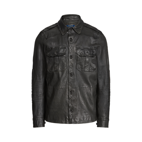 Leather Shirt Jacket Polo Ralph Lauren 1