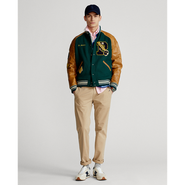 Moss Agate The Iconic Letterman Jacket Polo Ralph Lauren 4