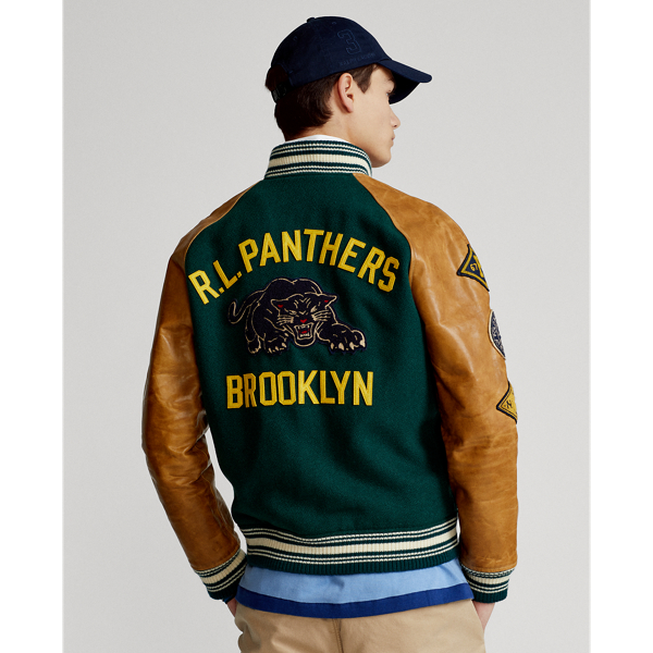 Moss Agate The Iconic Letterman Jacket Polo Ralph Lauren 5