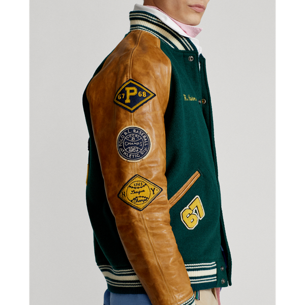 Moss Agate The Iconic Letterman Jacket Polo Ralph Lauren 6