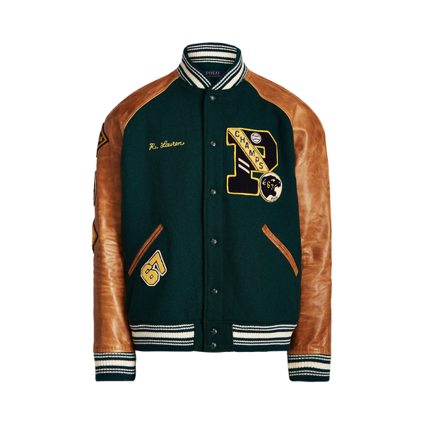 Letterman jacket polo deals