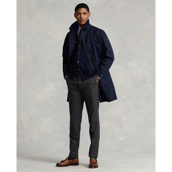 Water-Repellent Twill Walking Coat